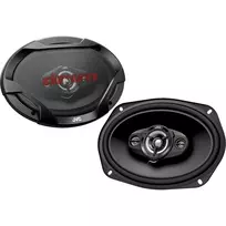 JVC CS-DR6942 6x9 colio 4 krypčių koaksialiniai garsiakalbiai automobiliui, 500W maks., anglies mikos žemųjų dažnių garsiakalbis, PEI kupoliniai aukštųjų dažnių garsiakalbiai, pora