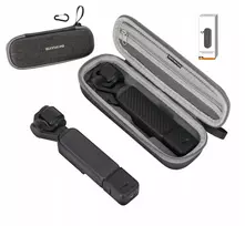 SUNNYLIFE Hard Case su karabinu, skirtas DJI Osmo Pocket 4 / 3 - pilka
