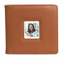 LOVEINSTANT fotoalbumas, skirtas Polaroid Go, 36 lapų, 288 nuotraukoms, ruda PU oda