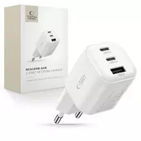 TECH-PROTECT NCA100W-GAN-AVS 3 prievadų GaN tinklo įkroviklis PD 3.2 100W / QC3.0 baltas