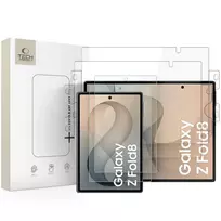 TECH-PROTECT Easy Set Fit+ 4-in-1 apsaugos rinkinys Samsung Galaxy Z Fold 8 – skaidrus (plėvelė ir stiklas)