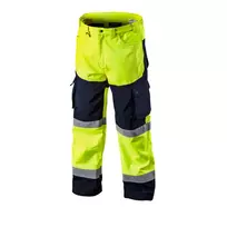 NEO TOOLS Softshell didelio matomumo darbo kelnės, fluorescencinės geltonos spalvos, XL dydis