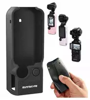 SUNNYLIFE OP4-BHT200-D TPU apsauginis dėklas, skirtas DJI Osmo Pocket 3 / 4 / 4P - juodas