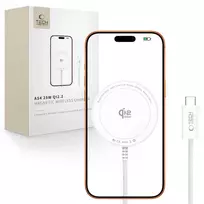 TECH-PROTECT A54 Magnetinis MagSafe belaidis įkroviklis 25W Qi2.2 baltas