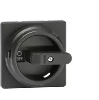 ABB OZ331SPB apvali rankena, juoda, 6 mm velenas, IP65, skirta OT16-1250 jungikliams-atjungikliams