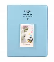 LOVEINSTANT didelis fotoalbumas 128 nuotraukų, skirtas Instax Mini 7 8 9 11, šviesiai mėlynas