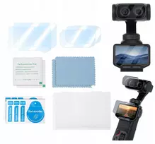 SUNNYLIFE 2x Grūdinto stiklo ekrano apsauga 9H LCD ir objektyvui, skirta Insta360 Luna Ultra / LU-BHM248-2