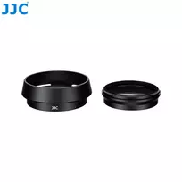JJC LH-JXHALF objektyvo gaubtas su 37 mm filtro adapterio žiedu, skirtas Fujifilm X Half, juodas