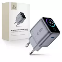 TECH-PROTECT POWERVISION NC45W-GAN 1 prievado tinklo įkroviklis PD 45W tamsiai pilkas