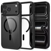 Tech-Protect Magmat MagSafe dėklas, skirtas iPhone 17 Pro / 18 Pro, juodas / skaidrus