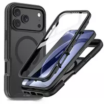 Tech-Protect Defense MagSafe dėklas, skirtas iPhone 17 Pro Max / 18 Pro Max, matinė juoda