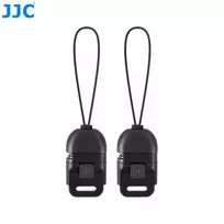 JJC QRK-PSK2 greito atsegimo dirželio laikiklis fotoaparatui (2 vnt.) – juodas, tinka iki 60 mm pločio diržams, 1/4 colio varžtas, 10 kg apkrova