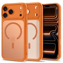 TECH-PROTECT MagPeak MagSafe dėklas, skirtas iPhone 17 Pro / 18 Pro – matinis kosminės oranžinės spalvos