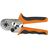 NEO Tools 01-507 savaime prisitaikantis reples spaustuvas movų antgaliams 0,25-6 mm² (AWG 23-10), kvadratinis užspaudimas, ergonomiška dviejų komponentų rankena, 200 mm