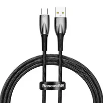 Baseus Glimmer USB-A į USB-C laidas 100W 1m juodas