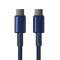 Baseus Tungsten Gold USB-C į USB-C laidas 100W PD 1m mėlynas