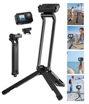 ULANZI MA70 magnetinis mini trikojis su rankena, skirtas DJI Osmo Action 3/4/5 Pro, GoPro, Insta360 ir išmaniesiems telefonams - juodas