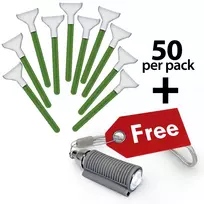 Visible Dust MXD100 Green 1.0x Vswabs valymo įklotai APS-C sensoriui, 50 vnt.