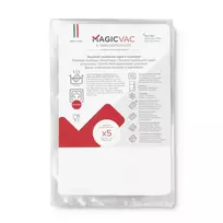 MagicVac 50 vakuuminio pakavimo maišeliai 40x60 cm (50 vnt.) – universalūs reljefiniai maisto laikymo maišeliai išoriniams vakuuminiams pakavimo įrenginiams