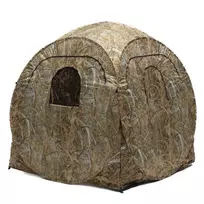 STEALTH GEAR Pop-Up fotografijos slėptuvė Square, nendrių kamufliažas, 115 x 115 x 145 cm, atspari vandeniui, UV apsauga, 1 asmens laukinės gamtos slėptuvė su nešiojimo krepšiu