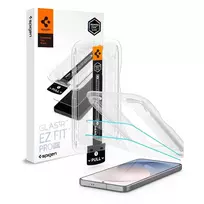 Spigen Glas.tR EZ Fit Pro AC 2 vnt. grūdinto stiklo apsauga Samsung Galaxy S26 FE - skaidri, 9H kietumas, automatinio lygiavimo padėklas