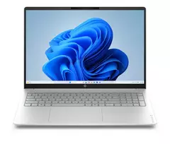 HP OmniBook 3 16 colių 2K OLED nešiojamas kompiuteris - Intel Core 3 100U, 8GB RAM, 256GB SSD, Windows 11 Home, sidabrinis