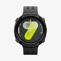 Spigen Rugged Armor Pro dėklas su dirželiu, skirtas Samsung Galaxy Watch 8 / 9 (44 mm) – matinė juoda