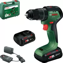 Bosch PSB18V-60 18V bešepetėlis akumuliatorinis smūginis grąžtas su 2x2.5Ah baterijomis ir įkrovikliu dėkle