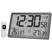 KIENZLE Jumbo NEO LCD orų sieninis laikrodis, pilkas
