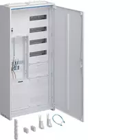 Hager universZ komplektinis skaitiklių spintelė ZB323Q15ENT, 3 taškų, 1 apskaitos laukas, APZ, Rfz, 1100x550x205 mm, balta