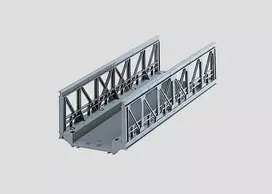 Märklin 074620 gardinės konstrukcijos tiltas H0 modelių geležinkeliams (1:87 mastelis), pilkas, vienkelis, 360 mm