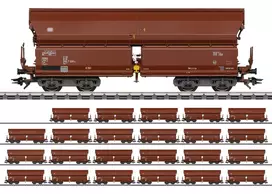 Märklin 000730 H0 24 dalių rinkinys slenkančio stogo vagonai Tals 968 DB IV epocha AC