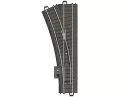 Märklin H0 C-Track kairės pusės iešmas 188,3 mm su integruotu balastu, 24,3° 24611