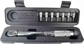 Brüder Mannesmann M18314 veržliarakčio veržimo momentui rinkinys 5-25 Nm, 1/4 colio pavara, 19 dalių
