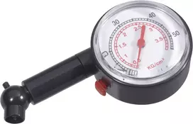 Brüder Mannesmann 054T rašiklio tipo padangų slėgio matuoklis, 0,5-3,5 bar / 7-50 psi, analoginis, metalinis korpusas, kišeninis segtukas