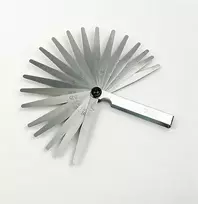 BRÜDER MANNESMANN MAN M247-20 tarpų matuoklių rinkinys, 20 plokštelių, 0,05–1,0 mm, metrinė sistema