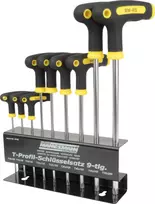 Brüder Mannesmann T-Profil raktų rinkinys 9 dalių M18166 (M18166)