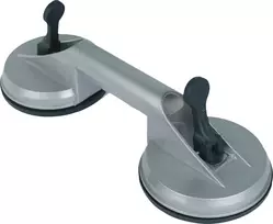 BRÜDER MANNESMANN vakuuminis keltuvas su 2 siurbtukais, 115 mm skersmens, briaunų nesulaužantis ABS plastikas, 1 vnt. (99002)
