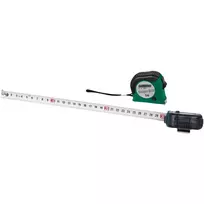 Brüder Mannesmann M80503 5 m matavimo juosta su 19 mm plienine juosta, gumuotu ABS korpusu, metrinė, II klasė