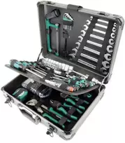 Brüder Mannesmann M29079 133 dalių įrankių rinkinys aliuminio dėkle