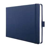 SIGEL Conceptum® užrašų knygelė A5 gulsčio formato, tuščiais lapais, tamsiai mėlynu kietu viršeliu, 132 puslapiai (CO203)