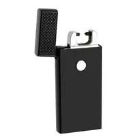TFA Dostmann 98.1124.01 plazminė lanko uždegimo žiebtuvėlis – įkraunamas per USB, beliekis, dvigubas lankas, atsparus vėjui