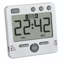 TFA Dostmann 99HOURS skaitmeninis laikmatis, baltas, 38.2049.02