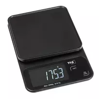 TFA Dostmann COOKIE skaitmeninės virtuvinės svarstyklės, 5 kg talpa, 1 g tikslumu, su matavimo dubeniu, juodos 50.2009.01