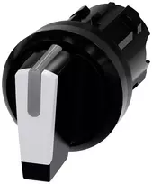 Siemens SIRIUS ACT selektoriaus jungiklio priekinis elementas, baltas, 2 padėčių, 22mm 3SU1002-2BN60-0AA0