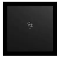 Busch-Jäger 6234-10-915 vieno modulio jungiklio dangtelis su reguliatoriaus simboliu, Busch-balance SI 2CKA006220A1012