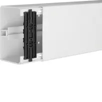 HAGER Tehalit FB kabelių kanalas 130x80mm 2m, grynos baltos spalvos PVC FB8013009016