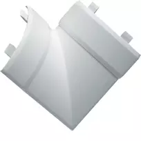 Hager EK4004059016 plokščiasis kampas 40x40mm PVC kanalui, eismo baltos spalvos RAL 9016