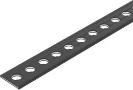 OBO Bettermann perforuota tvirtinimo juosta, cinkuotas plienas, 19 mm x 0,75 mm, 25 m ritinys 1475904