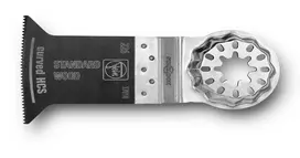 FEIN E-Cut Standard lenktas pjūklo ašmenys medienai, gipso kartonui ir plastikui, 50 mm, Starlock, 3 vnt. 63502226220